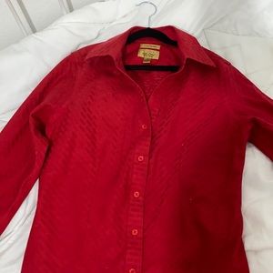 Red dress shirt us 4p non iron